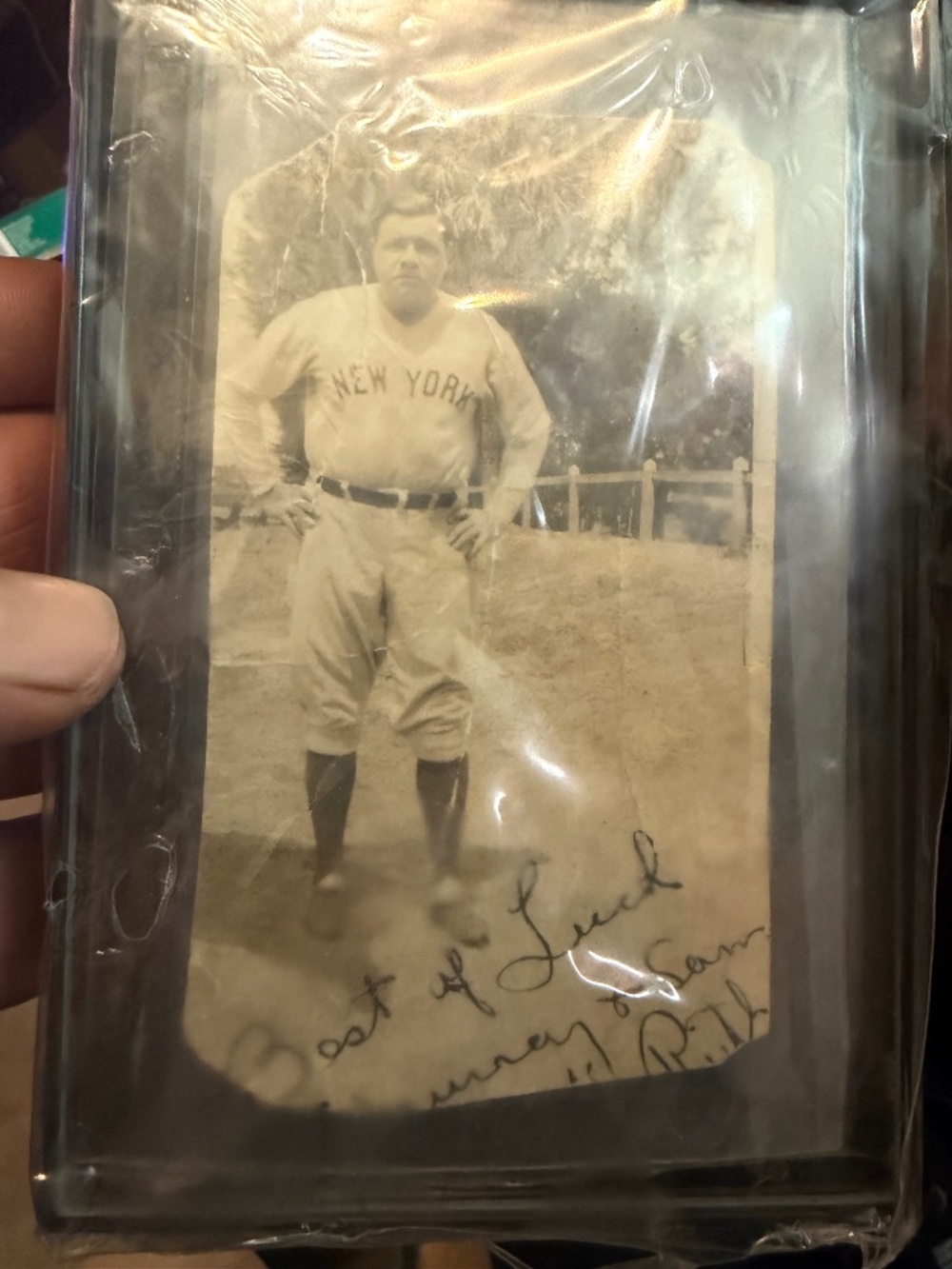 Genuine 1920s Baberuth photo